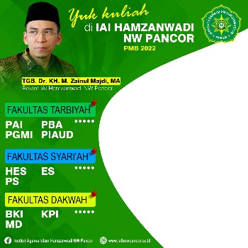 Yuk kuliah di IAI Hamzanwadi NW Pancor | Twibbonize