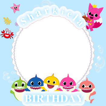 Baby Shark Photobooth Frame Kids Happy Birthday | lupon.gov.ph