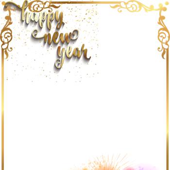 happy new year page border